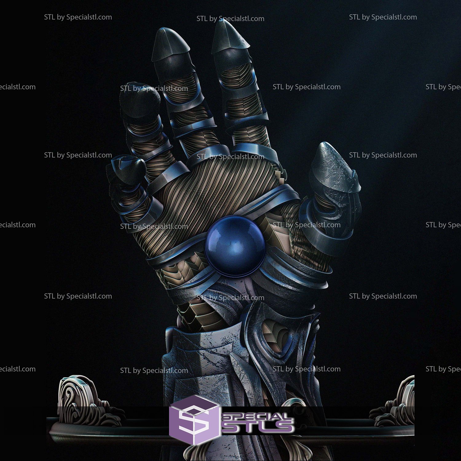 Witchblade Gauntlet 3D Printer Files STL Model — view 6