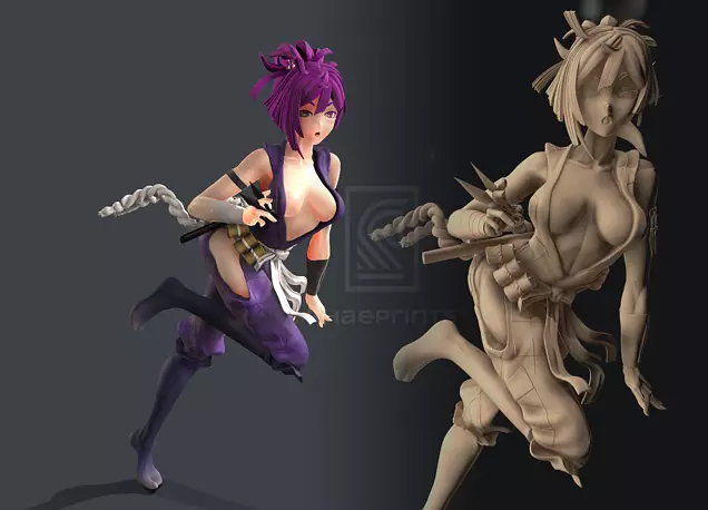 Yuzuriha Hell Paradise 3D STL Model