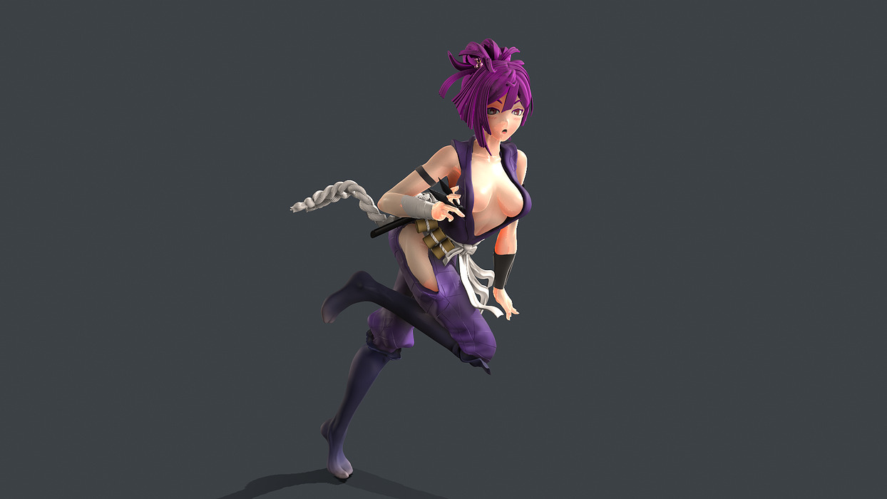 Yuzuriha Hell Paradise 3D STL Model — view 3