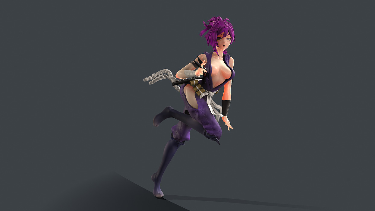 Yuzuriha Hell Paradise 3D STL Model — view 4