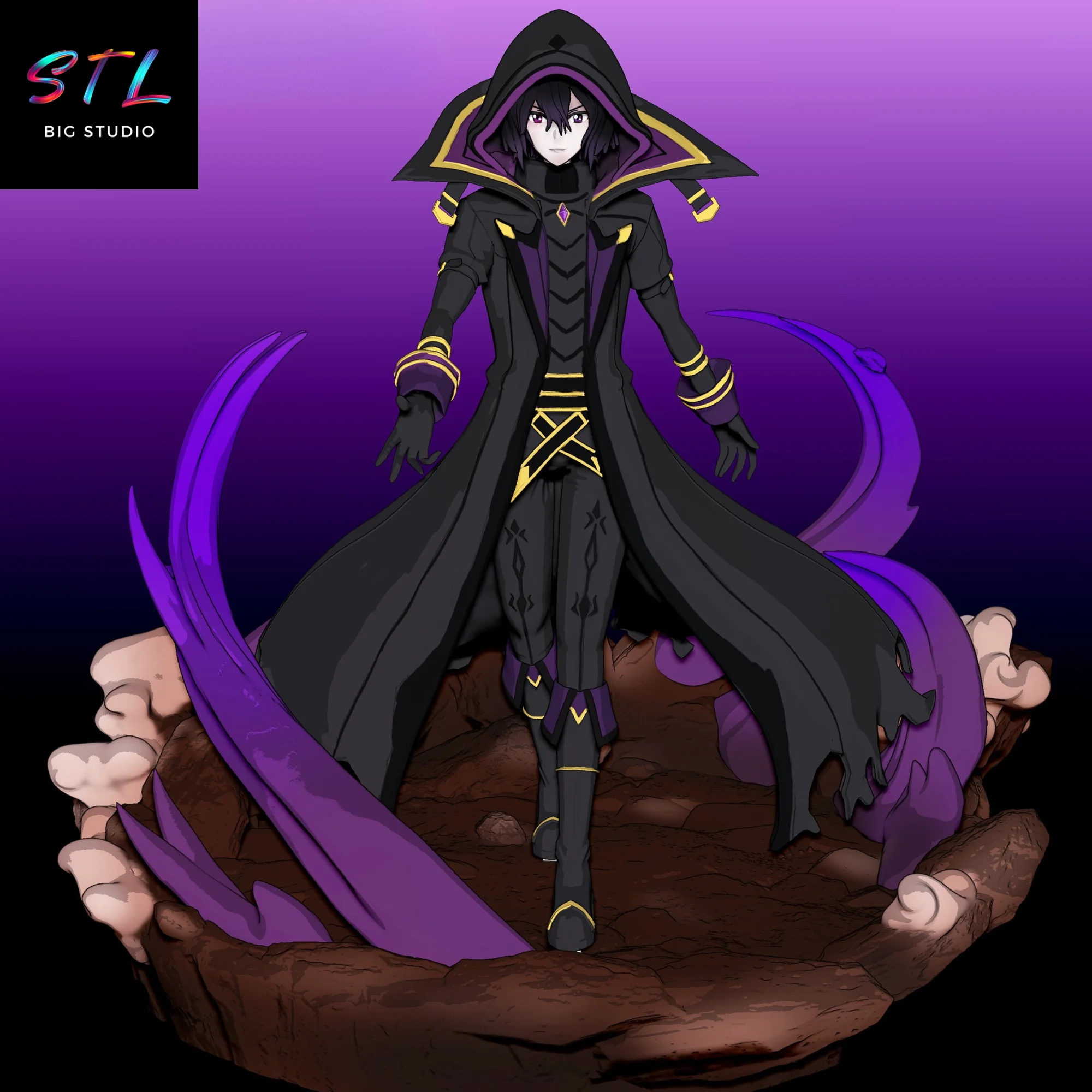 Cid Kagenou STL | The Eminence in Shadow | 3D Printable Model Model — view 2