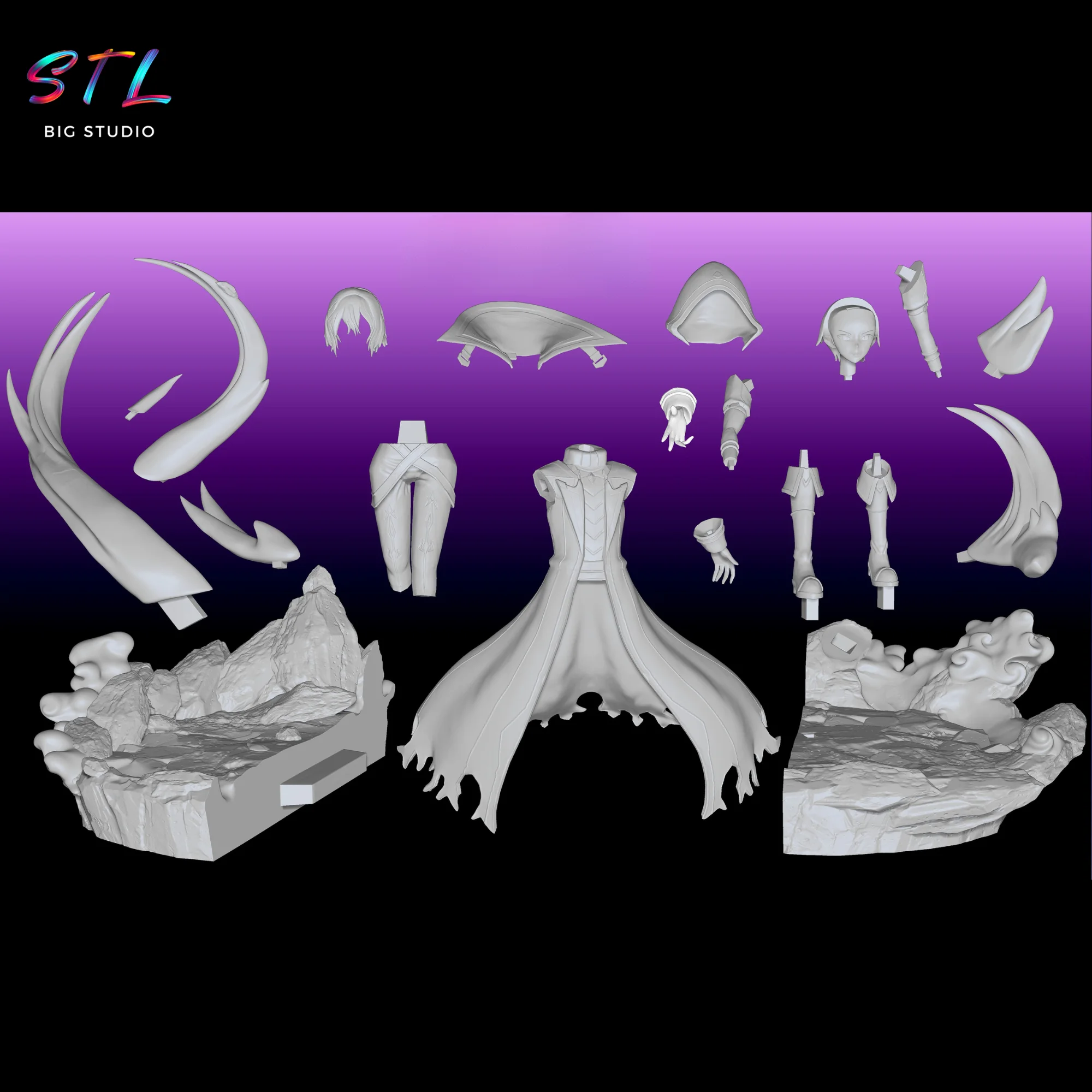 Cid Kagenou STL | The Eminence in Shadow | 3D Printable Model Model — view 6