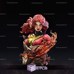 Phoenix Golden Fire Bust STL Files 3D Model