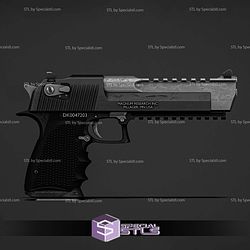 Cosplay STL Files Deadpool Desert Eagle 3D Model