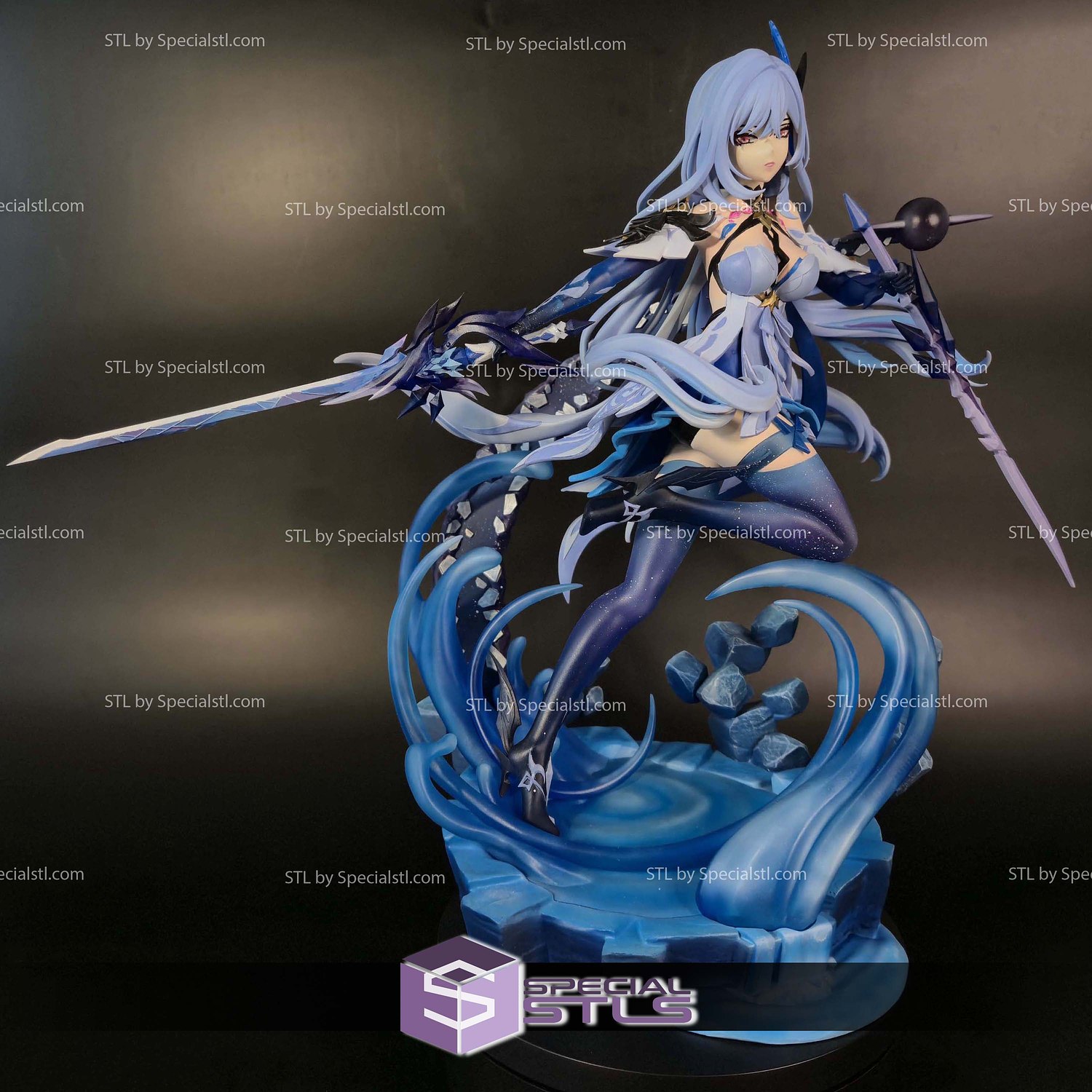 Skirk Genshin Impact 3D Printer Files STL Model — view 3