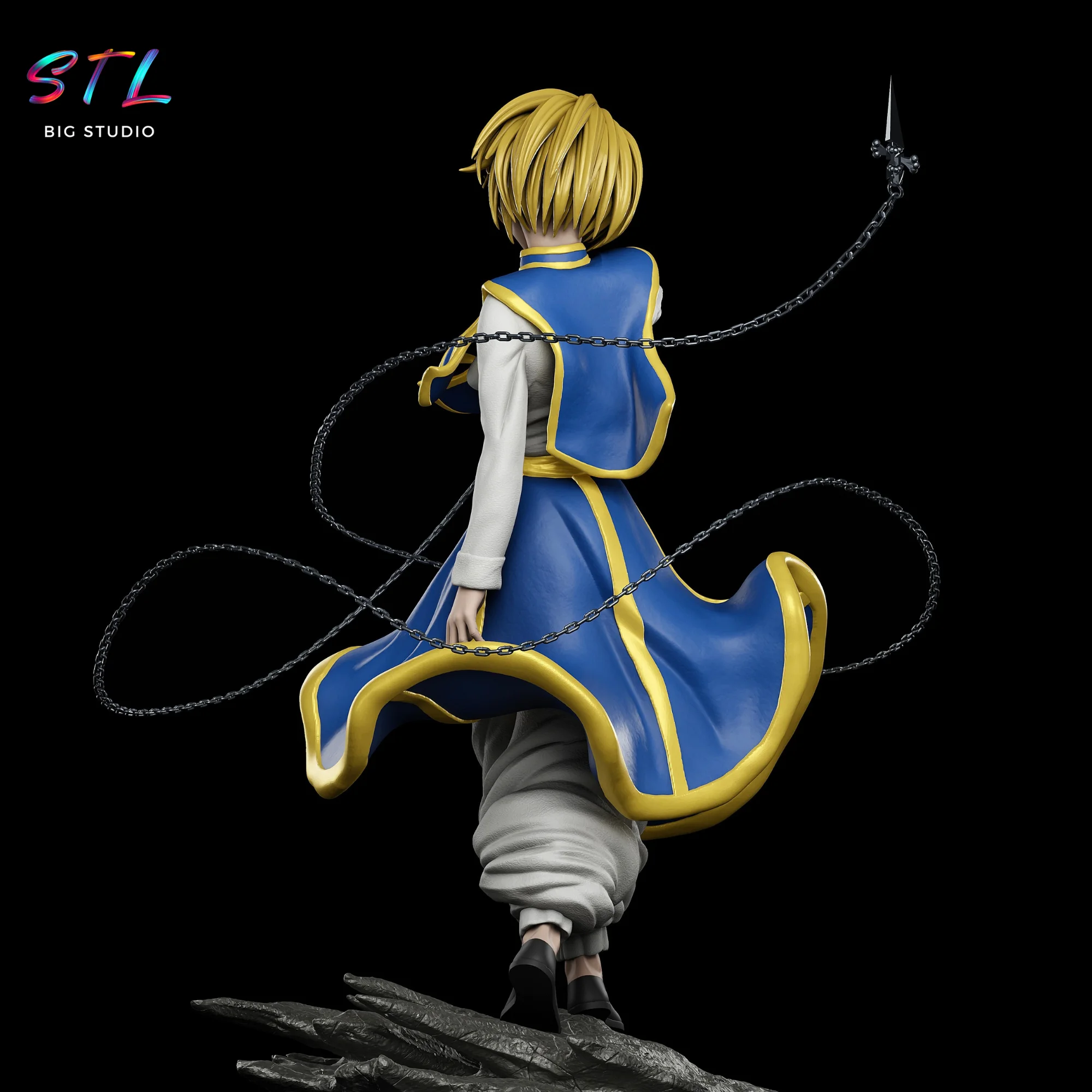 Kurapika STL | 3D Printable Model | Hunter x Hunter Model — view 3