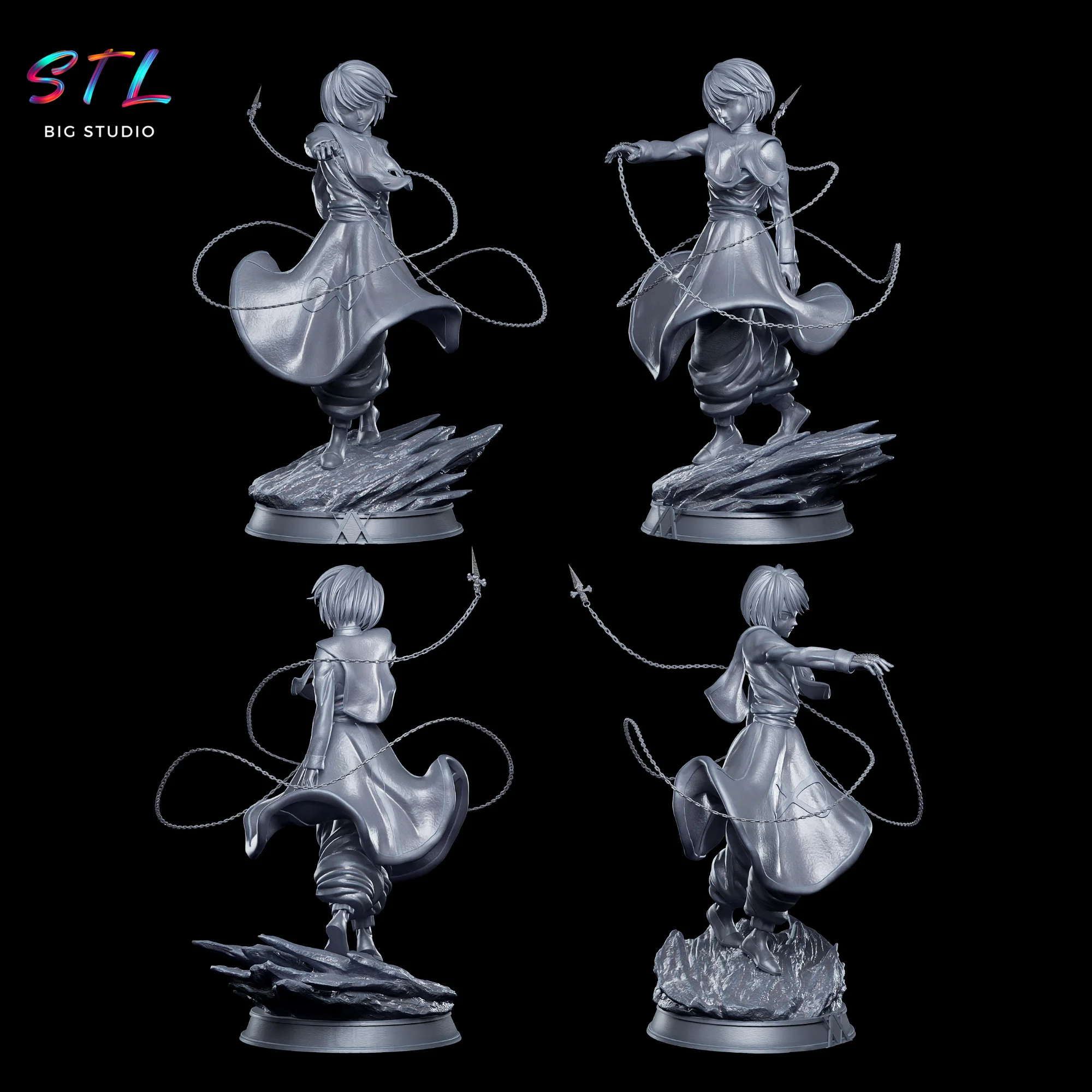 Kurapika STL | 3D Printable Model | Hunter x Hunter Model — view 5