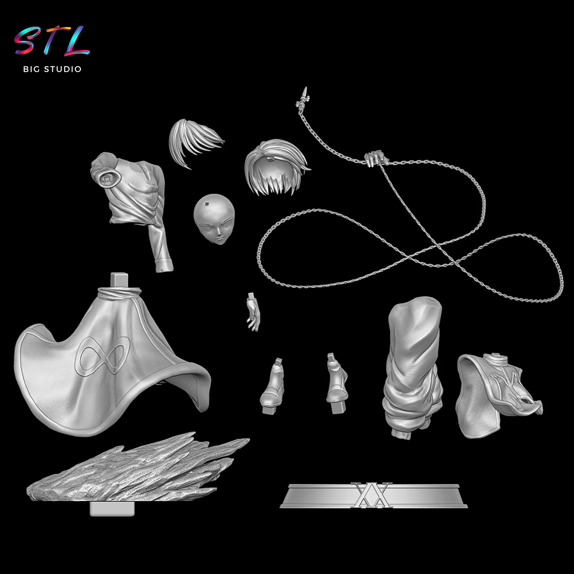Kurapika STL | 3D Printable Model | Hunter x Hunter Model — view 6