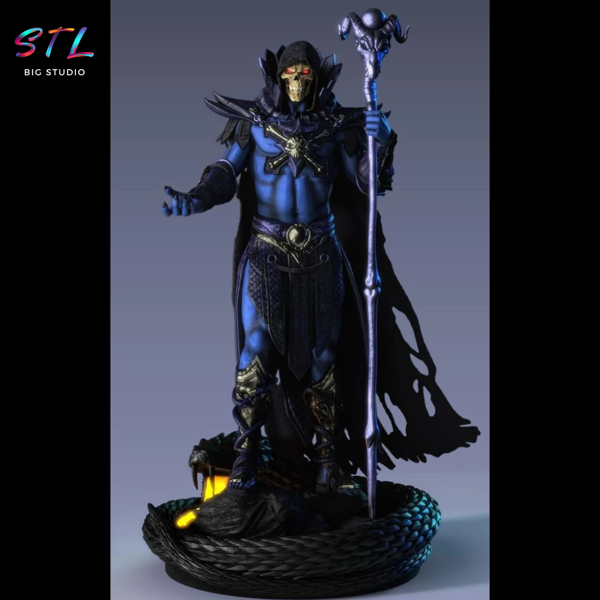 Skeletor STL for 3D Printing | Masters of the Universe Model