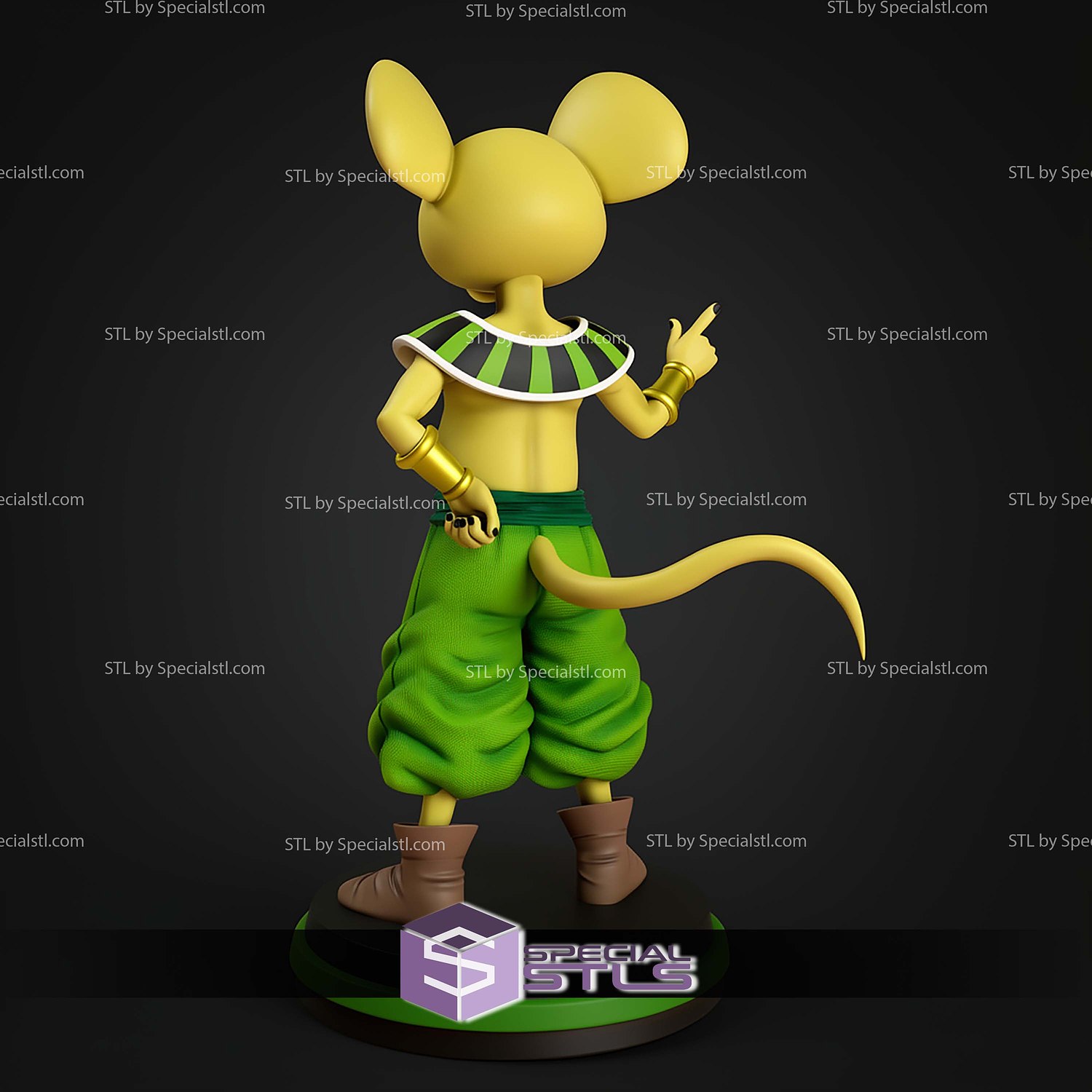 Quitela God Of Destruction 111mm STL Files 3D Model — view 4