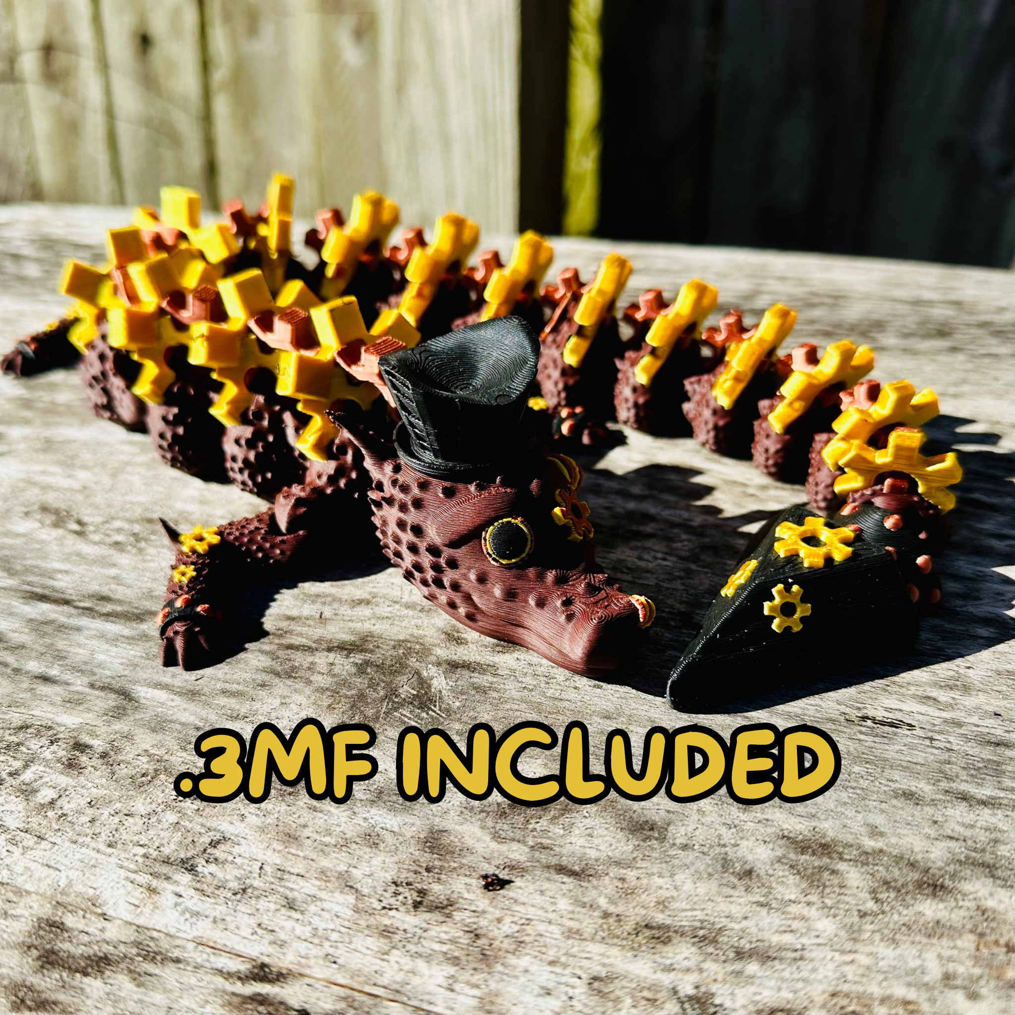 Steampunk Lindwyrm 3D 3MF Model