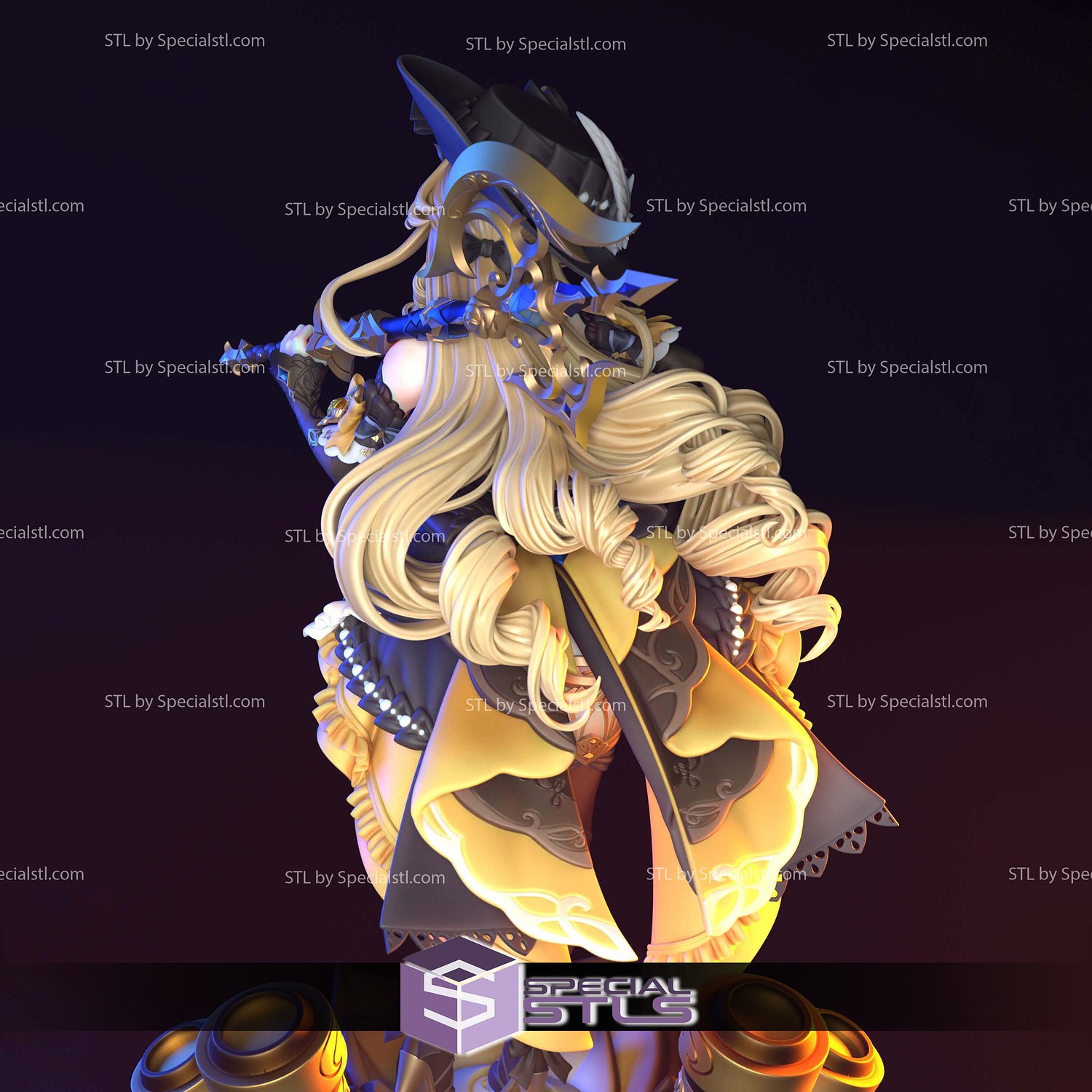 Navia from Genshin Impact 3D Printer Files STL Model — view 3