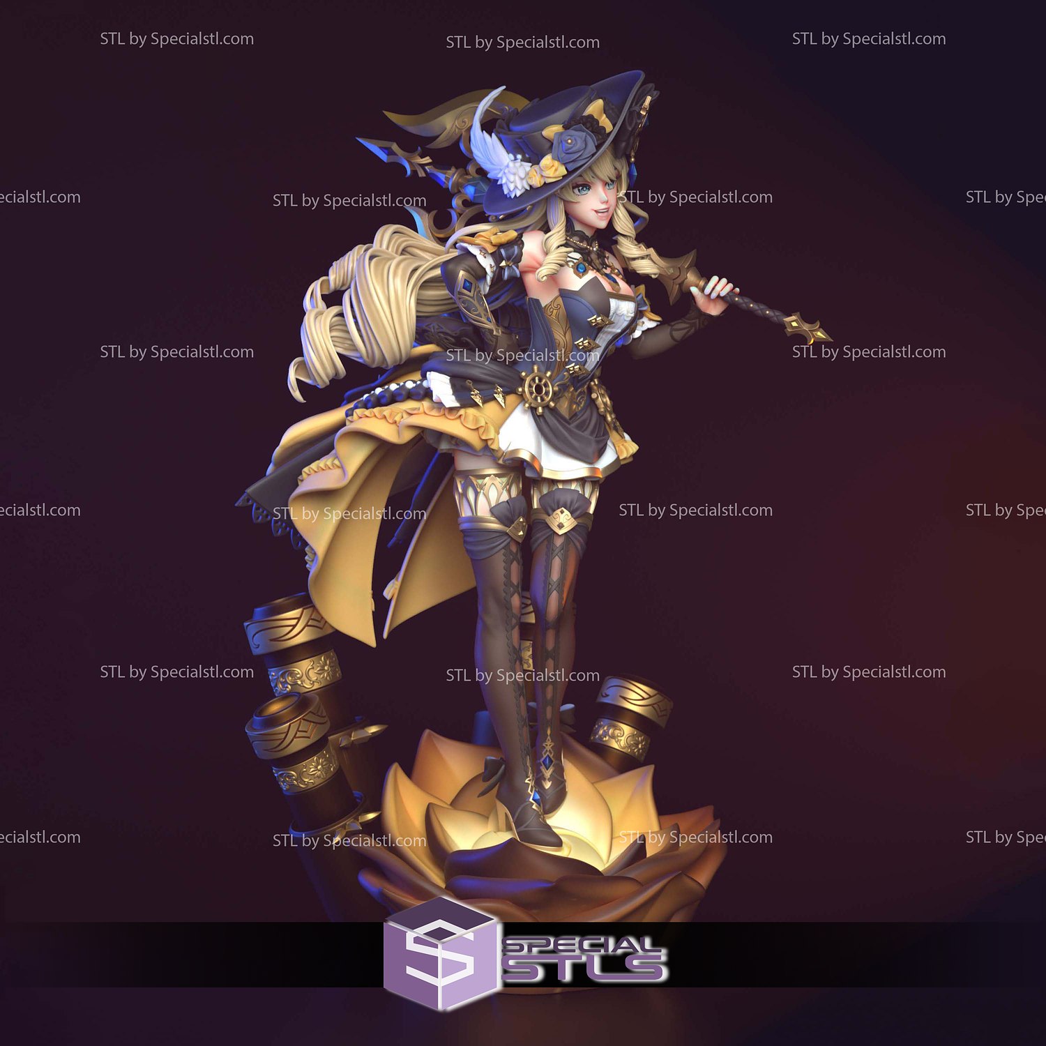 Navia from Genshin Impact 3D Printer Files STL Model — view 5