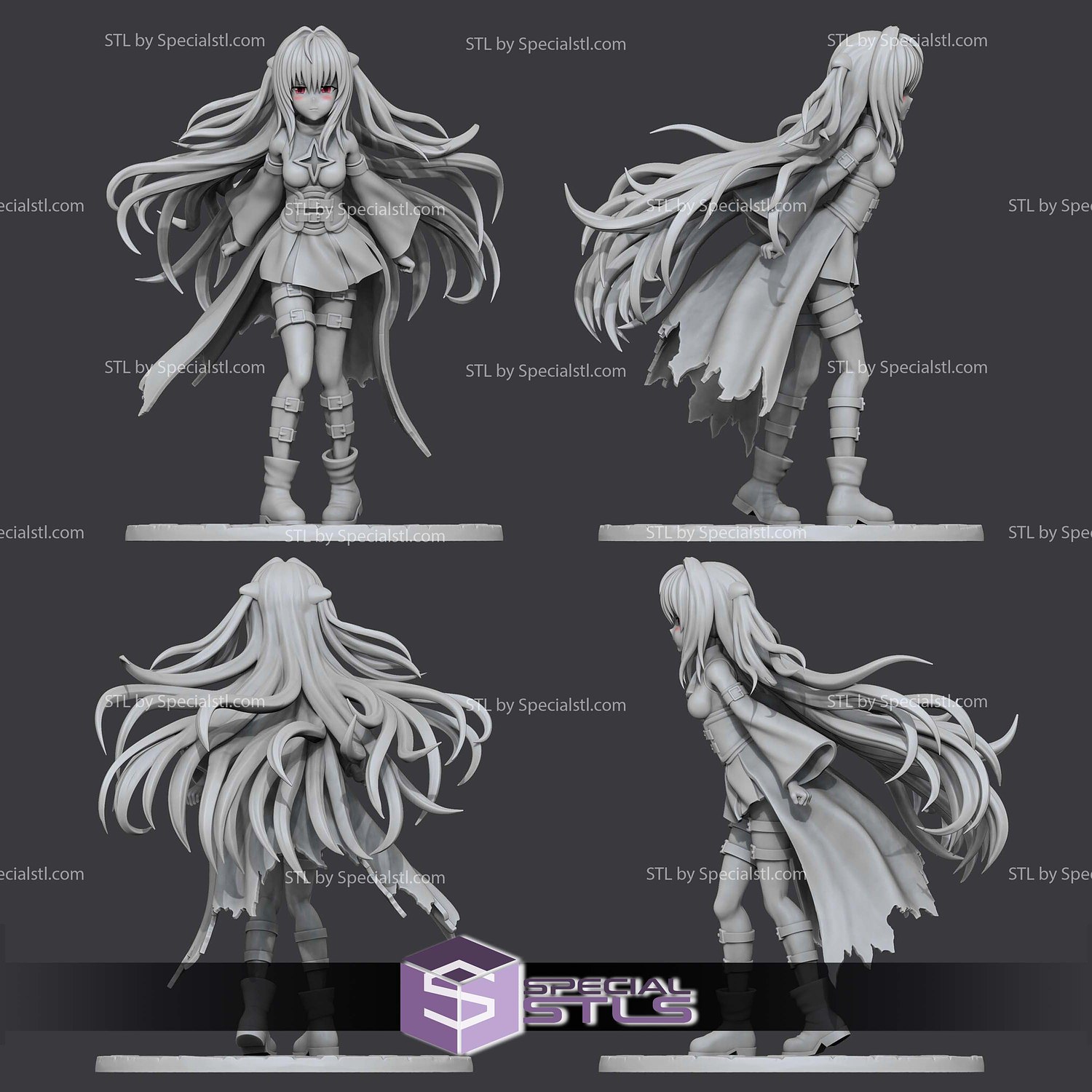 Konjiki No Yami Golden Darkness Sculptures 3D Printing STL Model — view 3