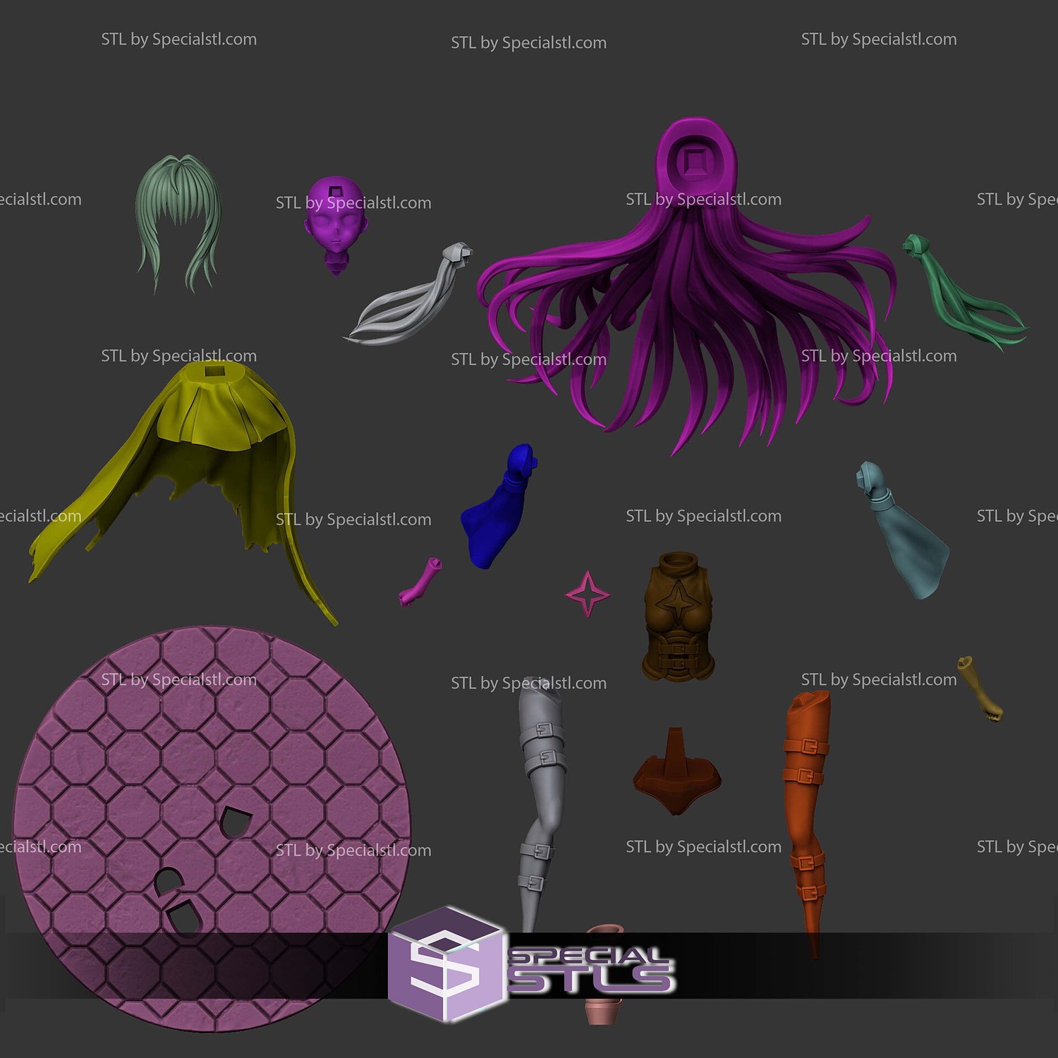 Konjiki No Yami Golden Darkness Sculptures 3D Printing STL Model — view 4