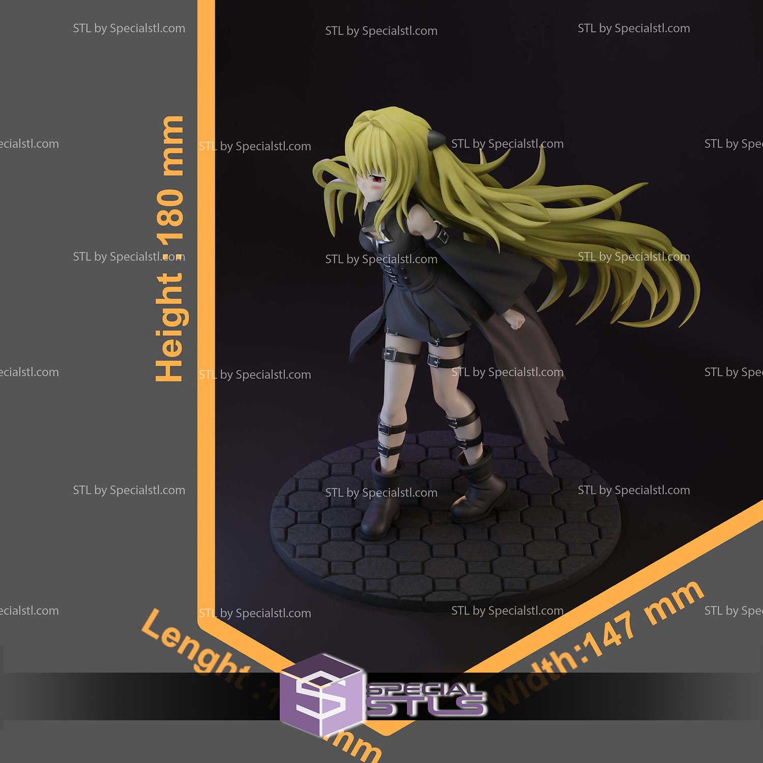 Konjiki No Yami Golden Darkness Sculptures 3D Printing STL Model — view 5