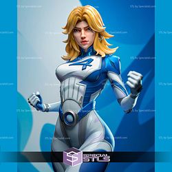 Invisible Woman Marvel Rivals Standalone 3D Printer Files STL Model
