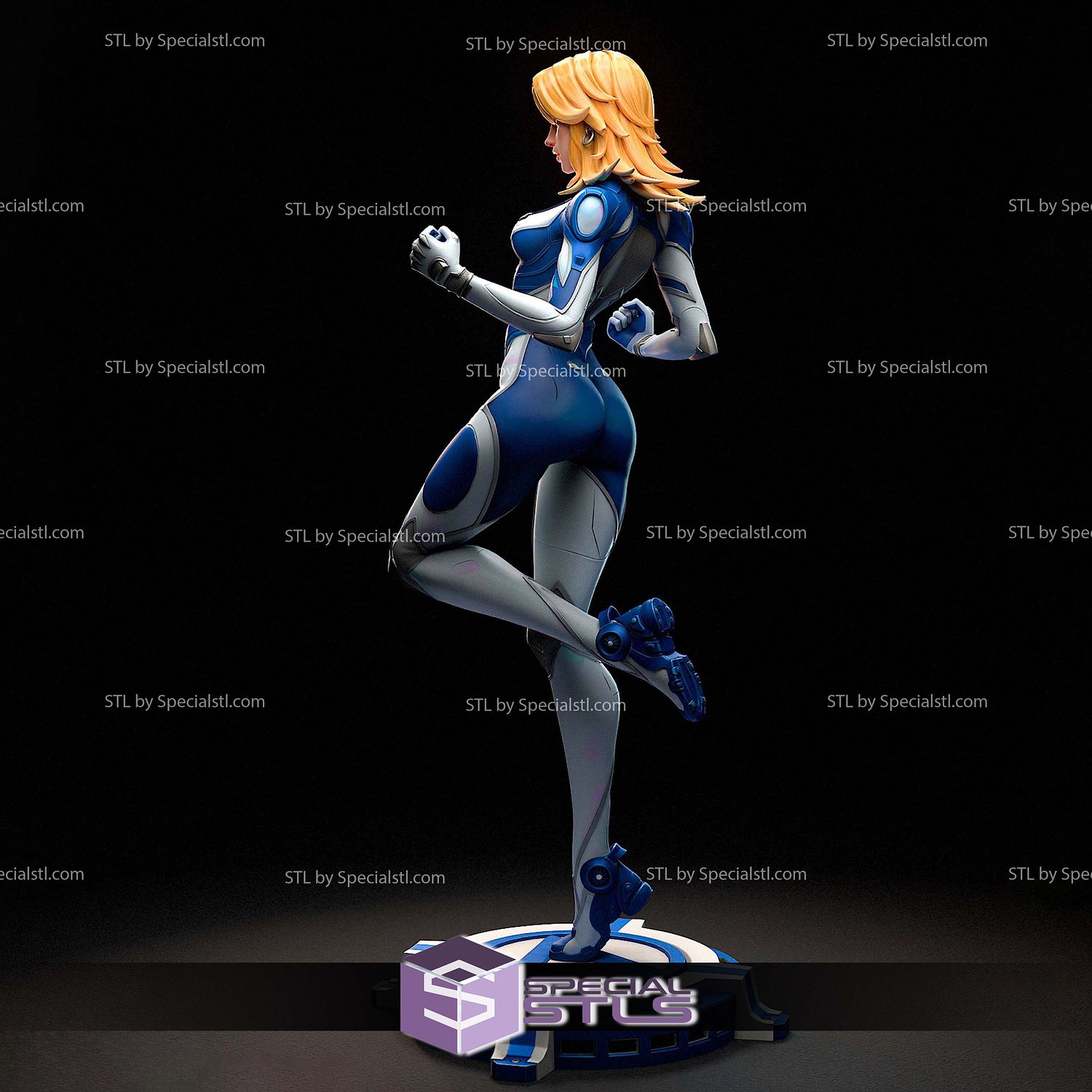 Invisible Woman Marvel Rivals Standalone 3D Printer Files STL Model — view 4