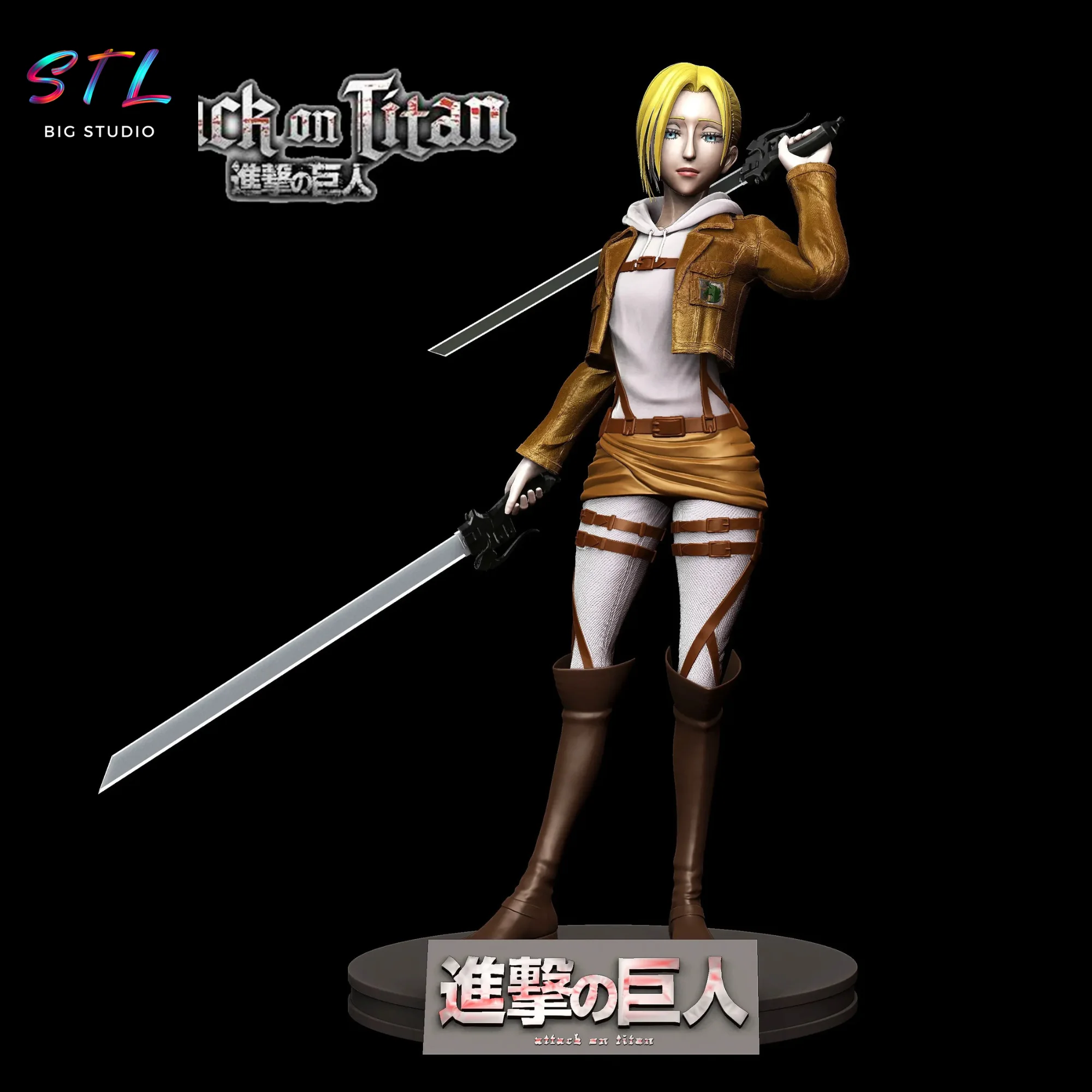 Annie Leonhart STL | Attack on Titan | 3D Printable Figure Model