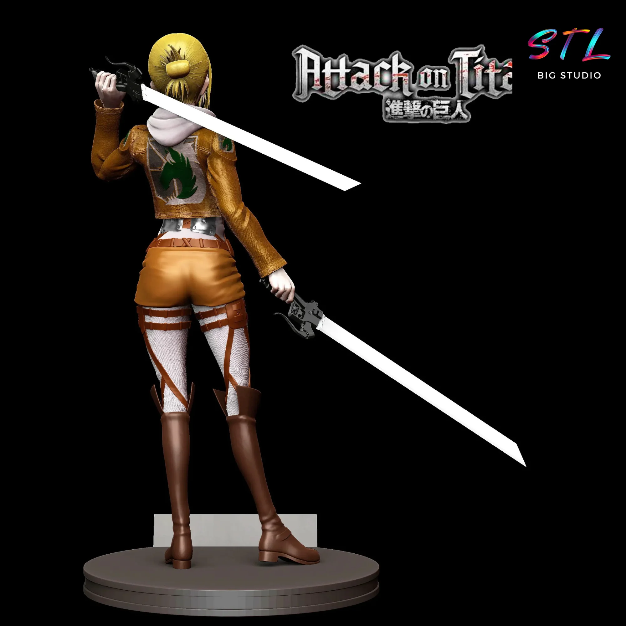 Annie Leonhart STL | Attack on Titan | 3D Printable Figure Model — view 2