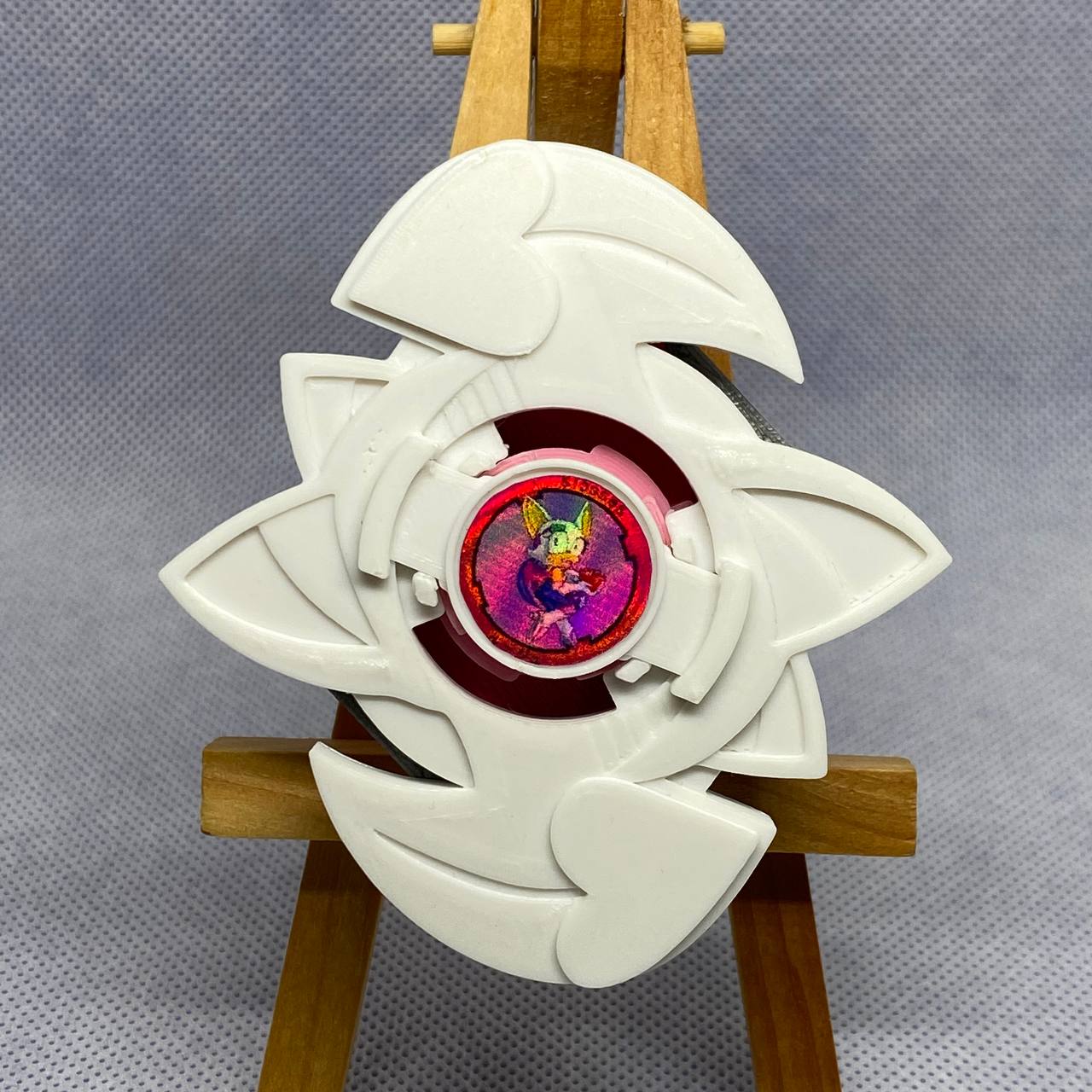 BEYBLADE ROUGE THE BAT V2 | COMPLETE | SONIC THE HEDGEHOG SERIES 3D STL Model — view 2