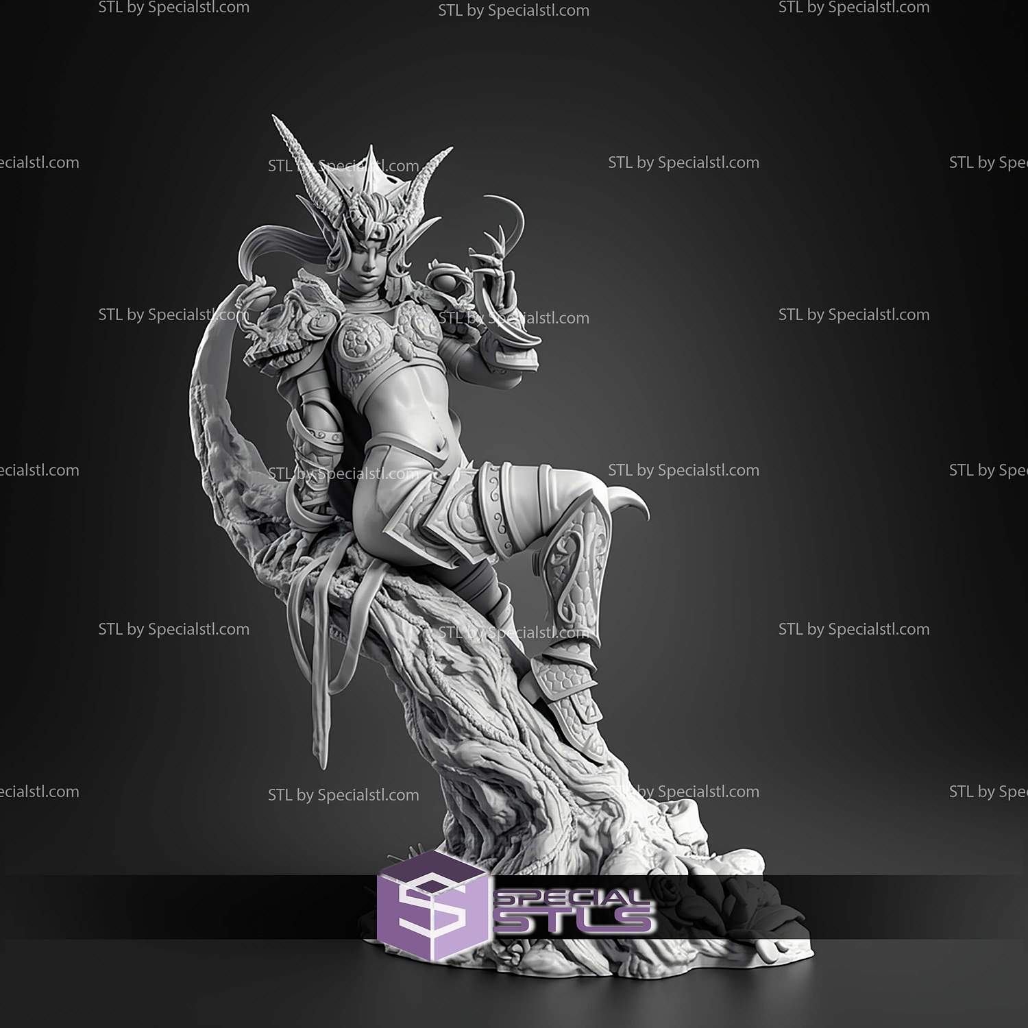 Ysera 199mm Warcraft STL Files 3D Model — view 3