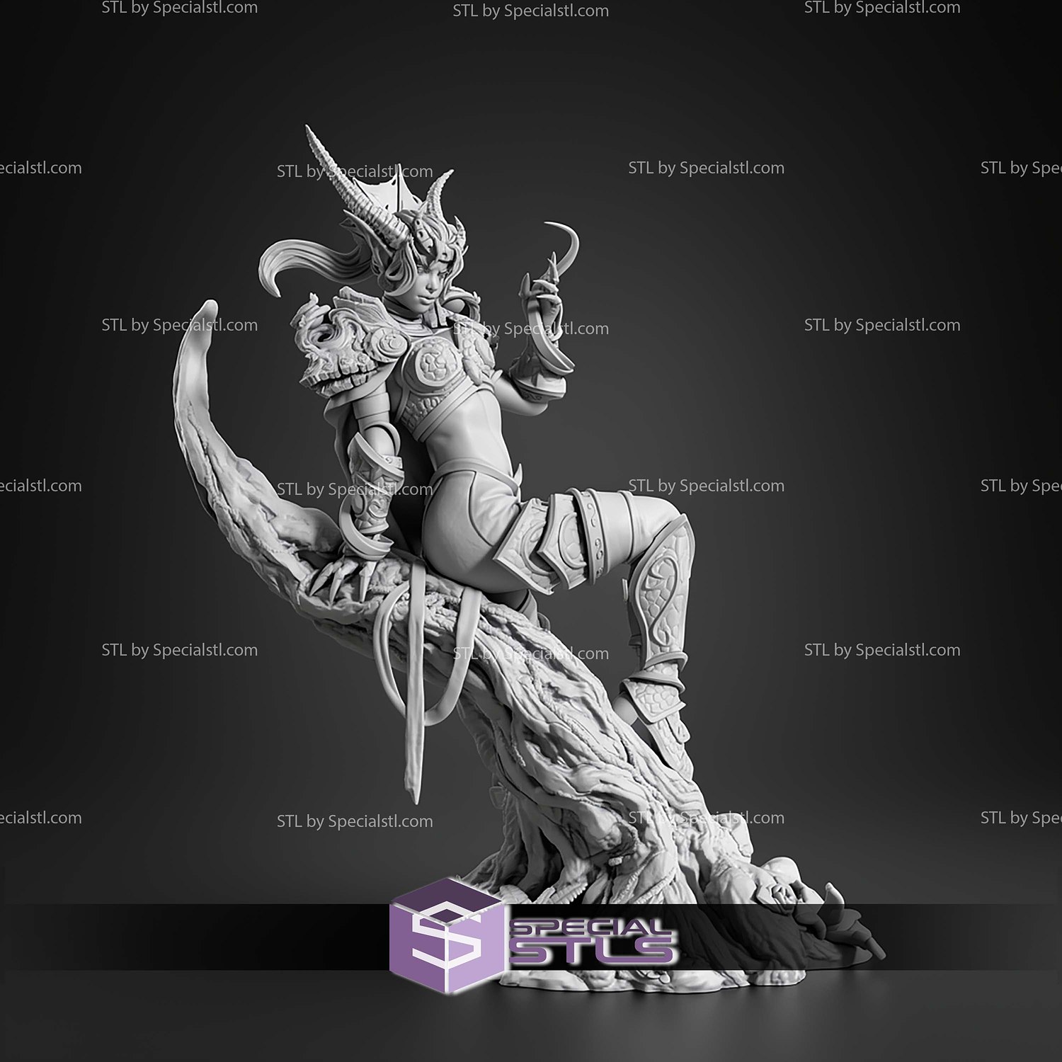 Ysera 199mm Warcraft STL Files 3D Model — view 4