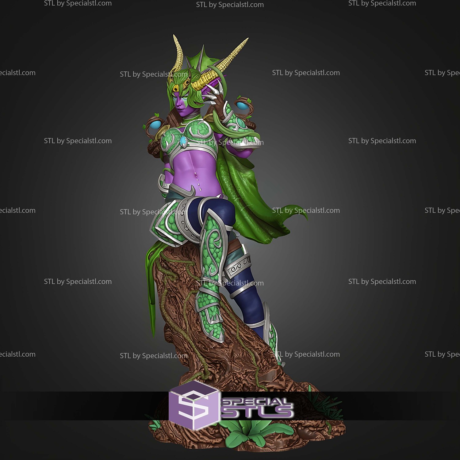 Ysera 199mm Warcraft STL Files 3D Model — view 8