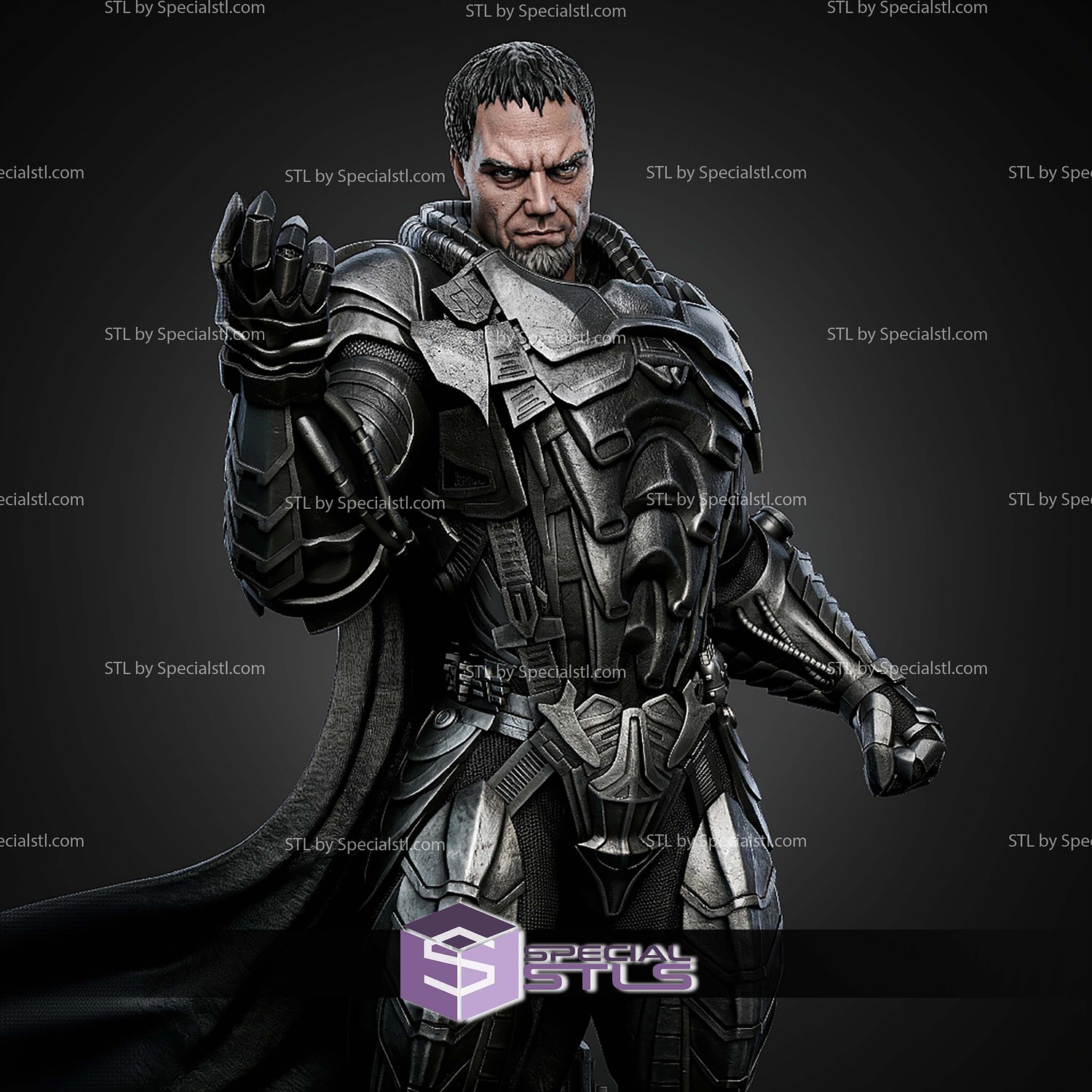 General Zod 425mm STL Files 3D Model — view 3