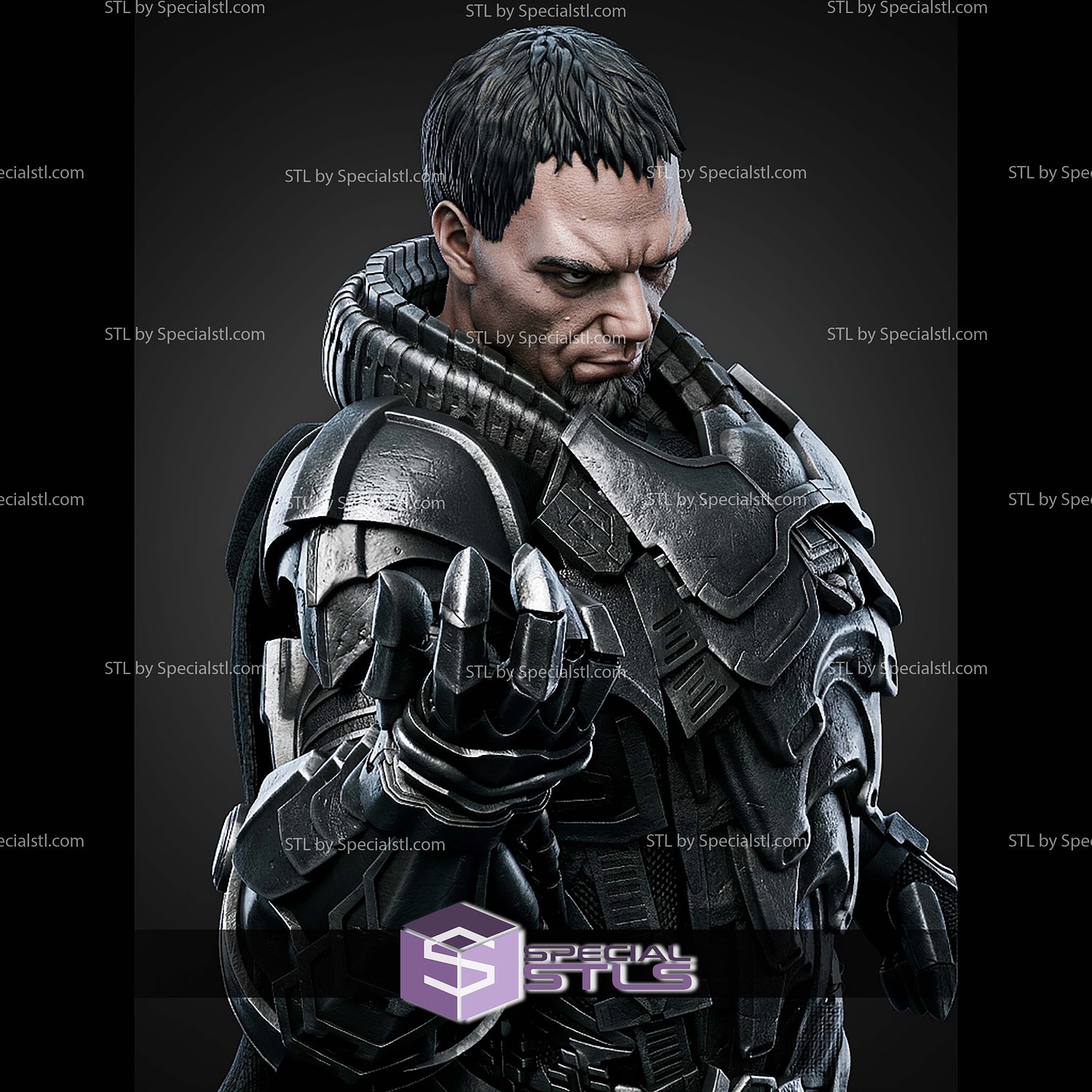 General Zod 425mm STL Files 3D Model — view 5