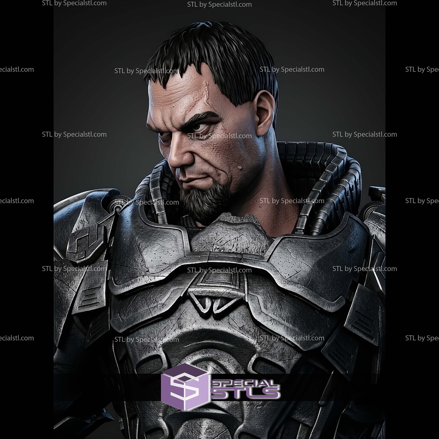 General Zod 425mm STL Files 3D Model — view 6