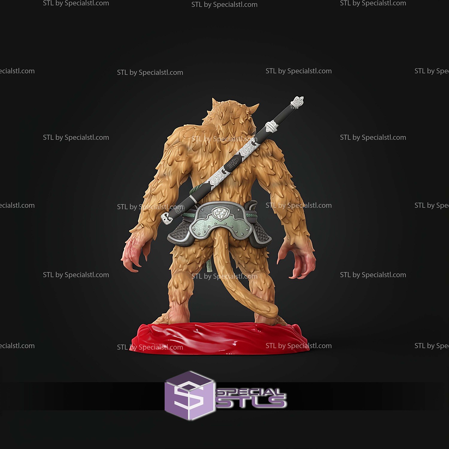 Tiger Vanguard Black Myth Wukong STL Files 3D Model — view 3
