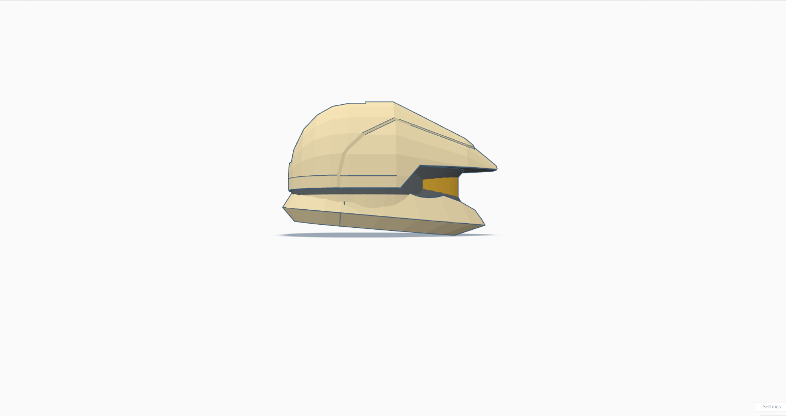Halo 3 Scout Helmet 3D STL Model