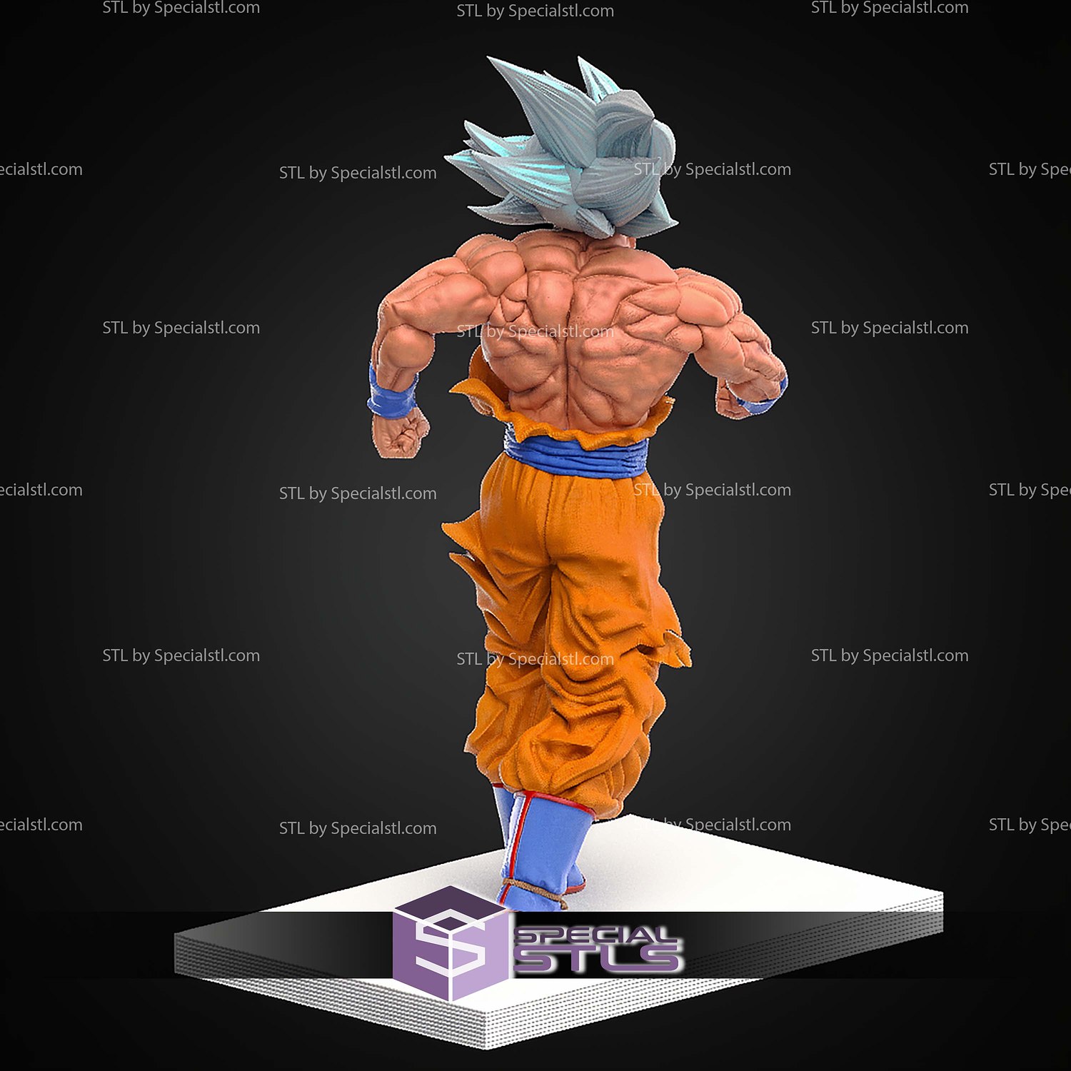 Goku Ultra Instinct Dragon Ball Super Vol 24 STL Files 3D Model — view 4