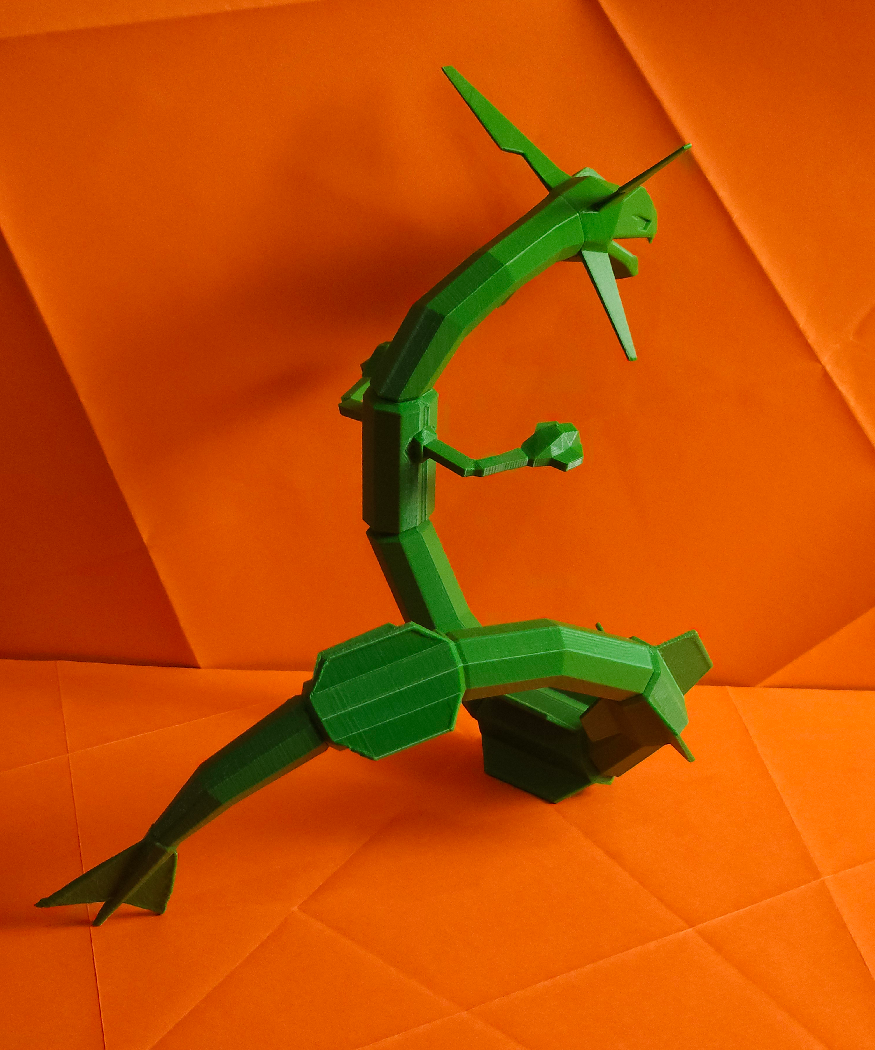 Rayquaza Low Poly Pokemon 3D STL Model