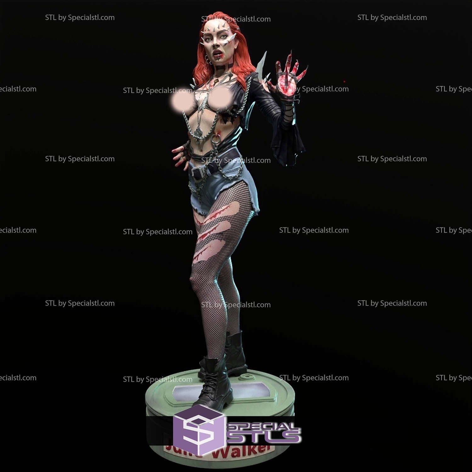 Julie Walker Return of the Living Dead STL Files 3D Model — view 2