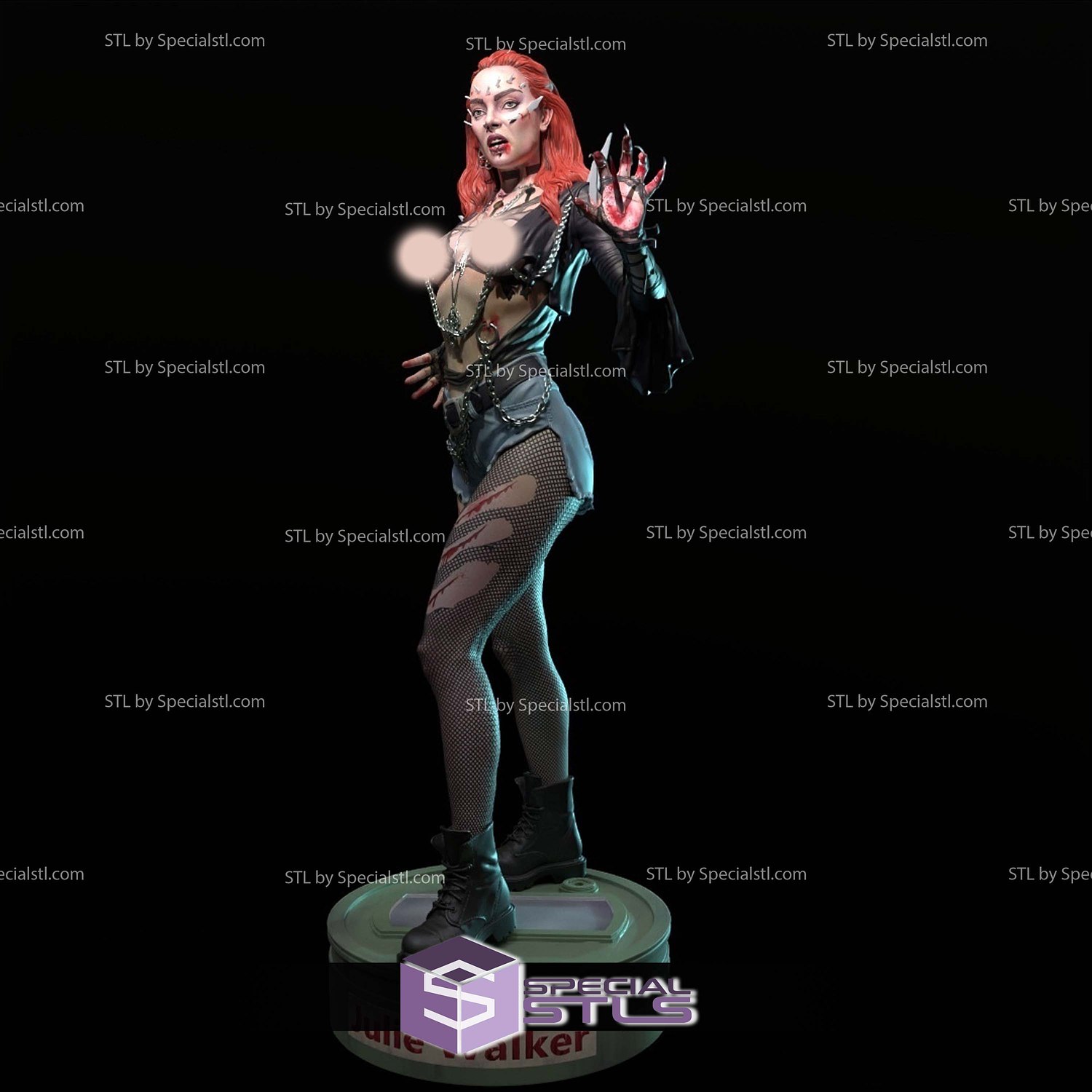 Julie Walker Return of the Living Dead STL Files 3D Model — view 3