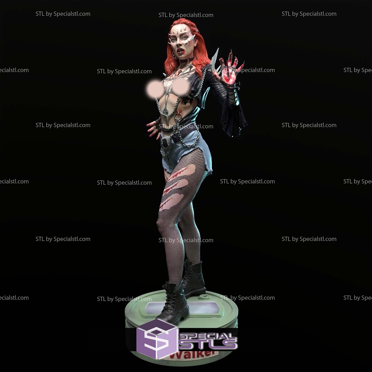 Julie Walker Return of the Living Dead STL Files 3D Model — view 6