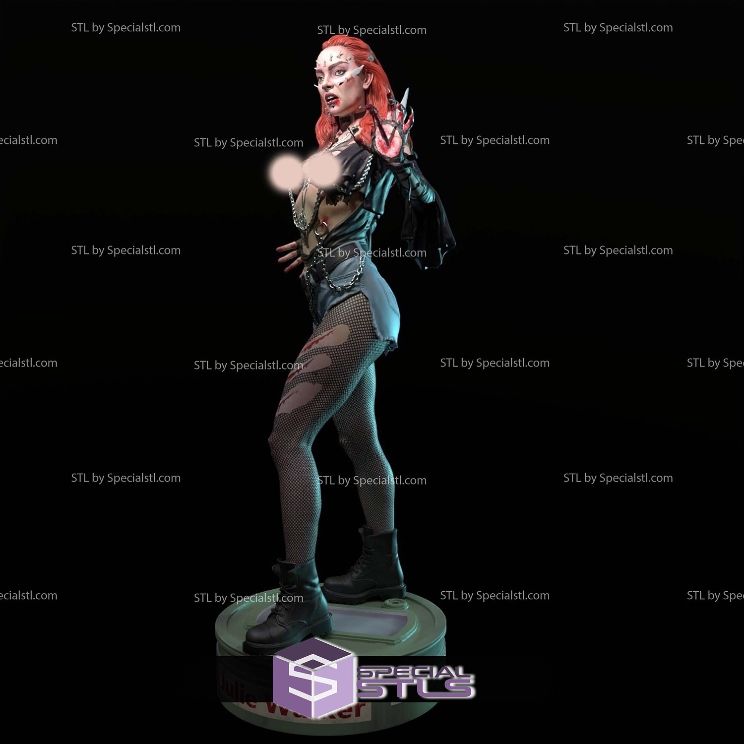 Julie Walker Return of the Living Dead STL Files 3D Model — view 7