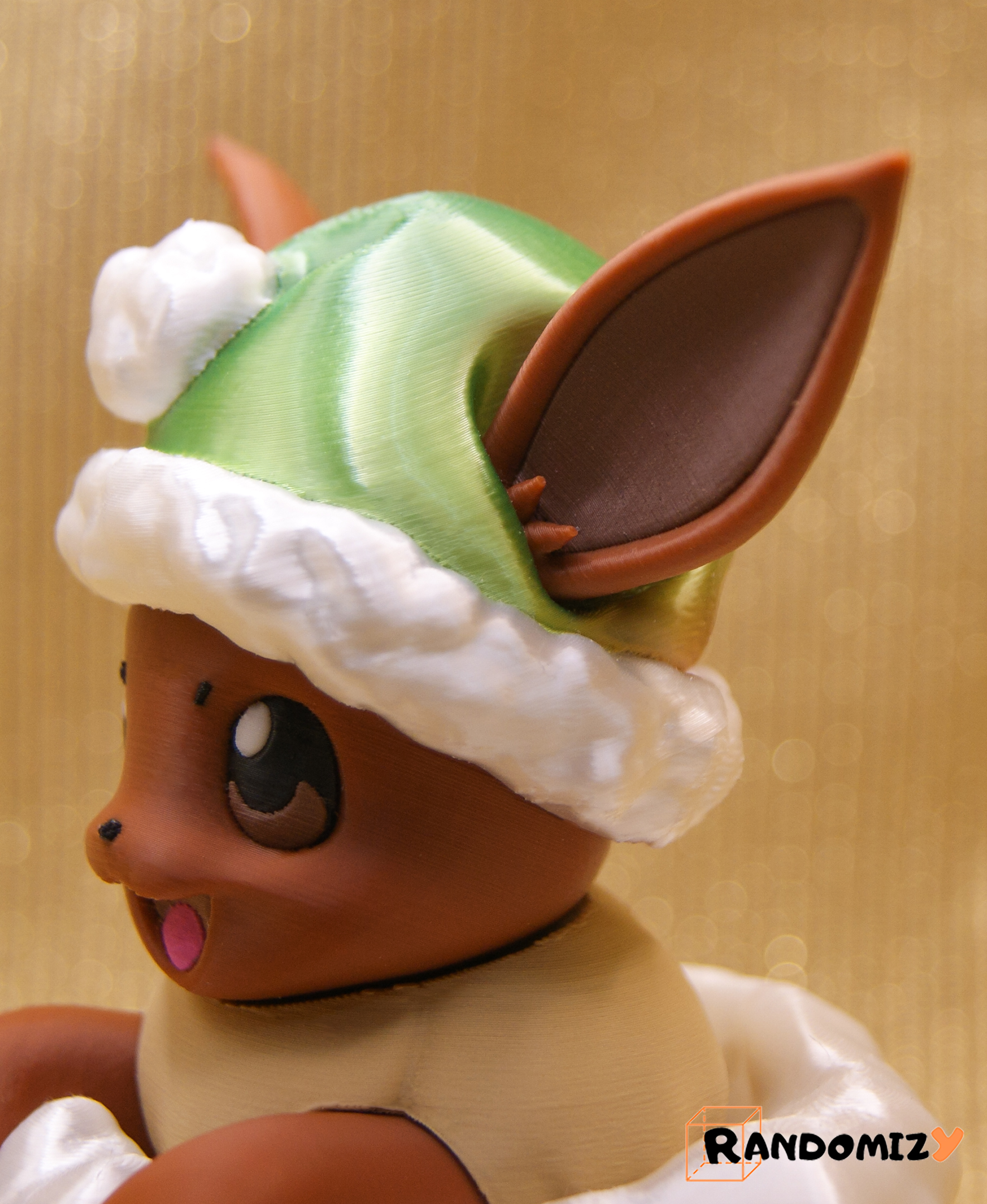 Eevee in a Christmas Sock [Single Piece] 3D STL Model