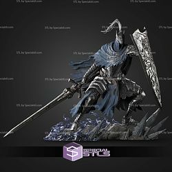 Artorias And Sif An Untold Story Figure Dark Souls 350mm STL Files 3D Model
