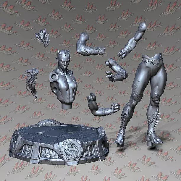 SHEEVA 1-10 SCALE PRESUPPORTED 3D STL Model