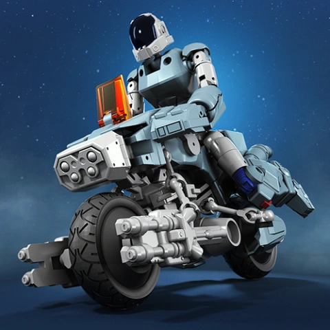 Robotech VR-052 Cyclone 3D Printing Model | Assembly + Action STL Model