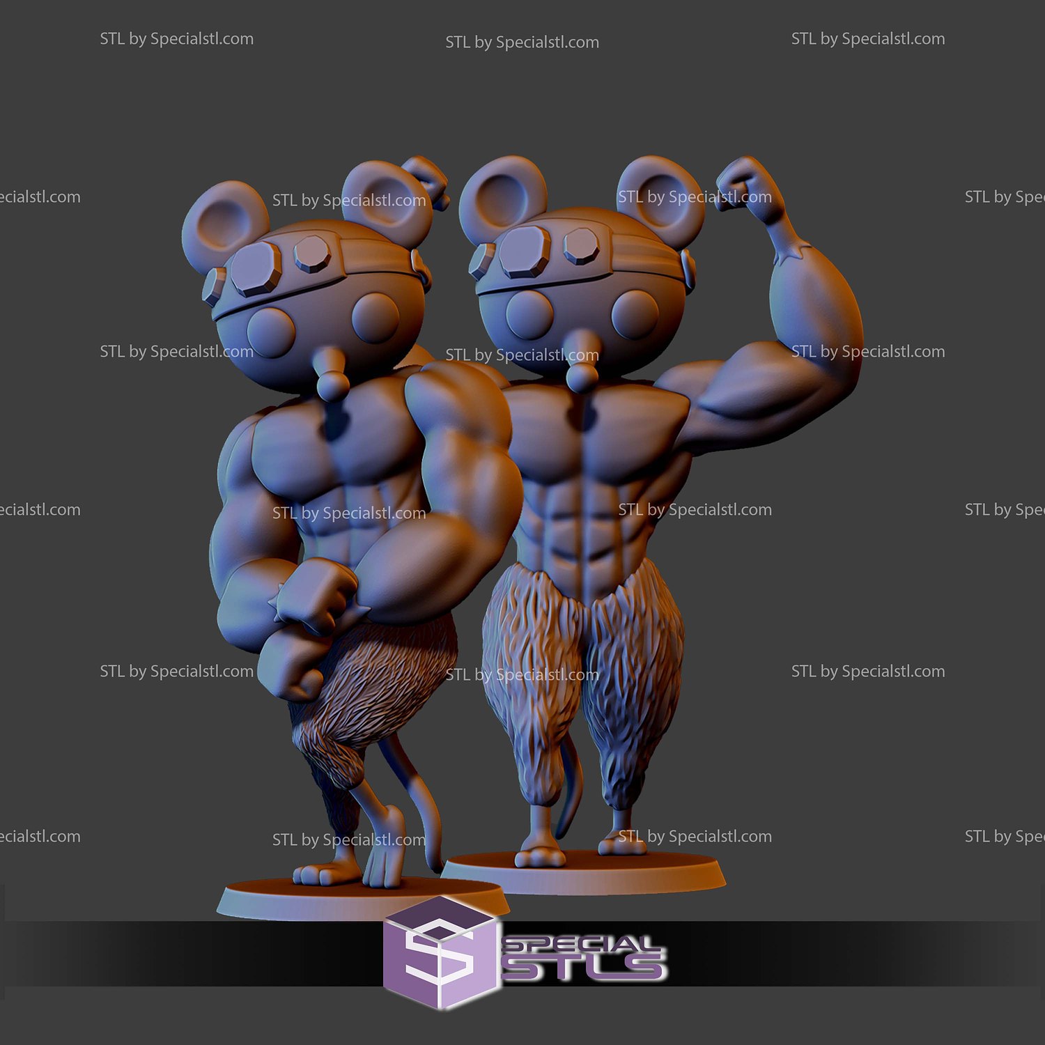 Uzui Tengen Mice V2 3D Printer Files STL Model — view 2