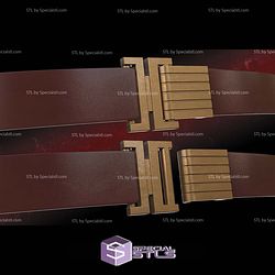 Cosplay STL Files Belt Buckle Kay Vess 3D Model