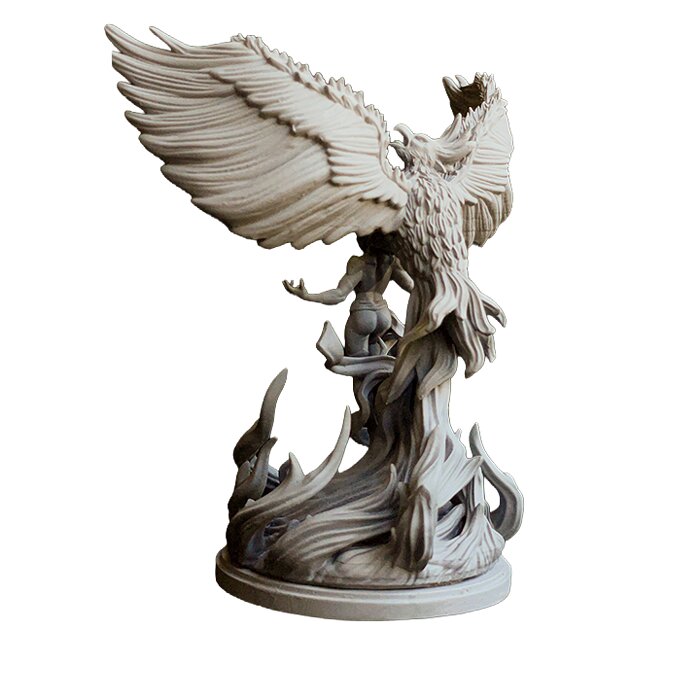 Hot Wings III - RPG Tabletop Figure 3D STL Model — view 4