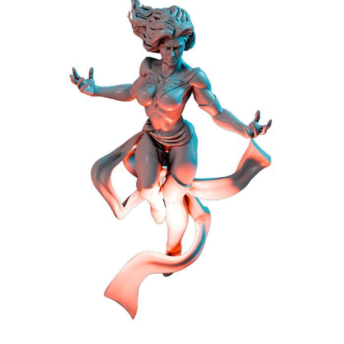 Hot Wings III - RPG Tabletop Figure 3D STL Model — view 6