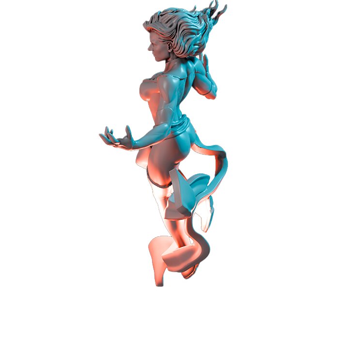 Hot Wings III - RPG Tabletop Figure 3D STL Model — view 8