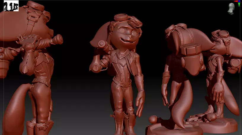 Ratchet and Clank Rivet 3D OBJ Model