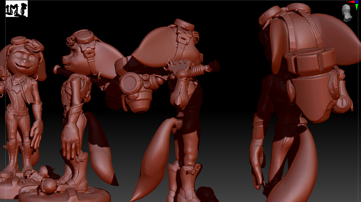 Ratchet and Clank Rivet 3D OBJ Model — view 3